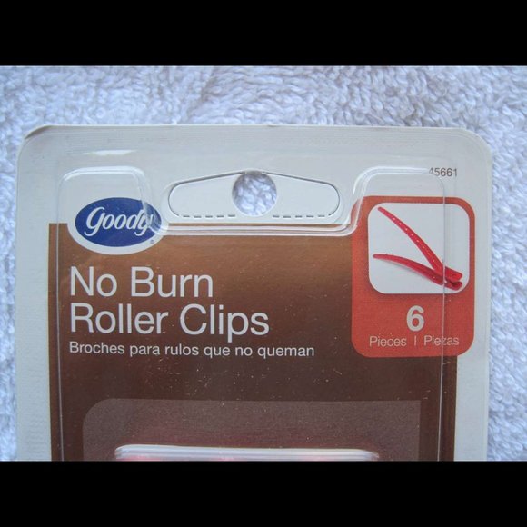 6 Goody Plastic No Metal No Burn Roller Clips Red 2006 Hair Curl Style Color - Picture 2 of 7